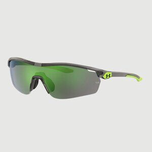 Kids UNDER ARMOUR Sunglasses GAMETIME JR Baseball Green and Gray UNISEX NEW